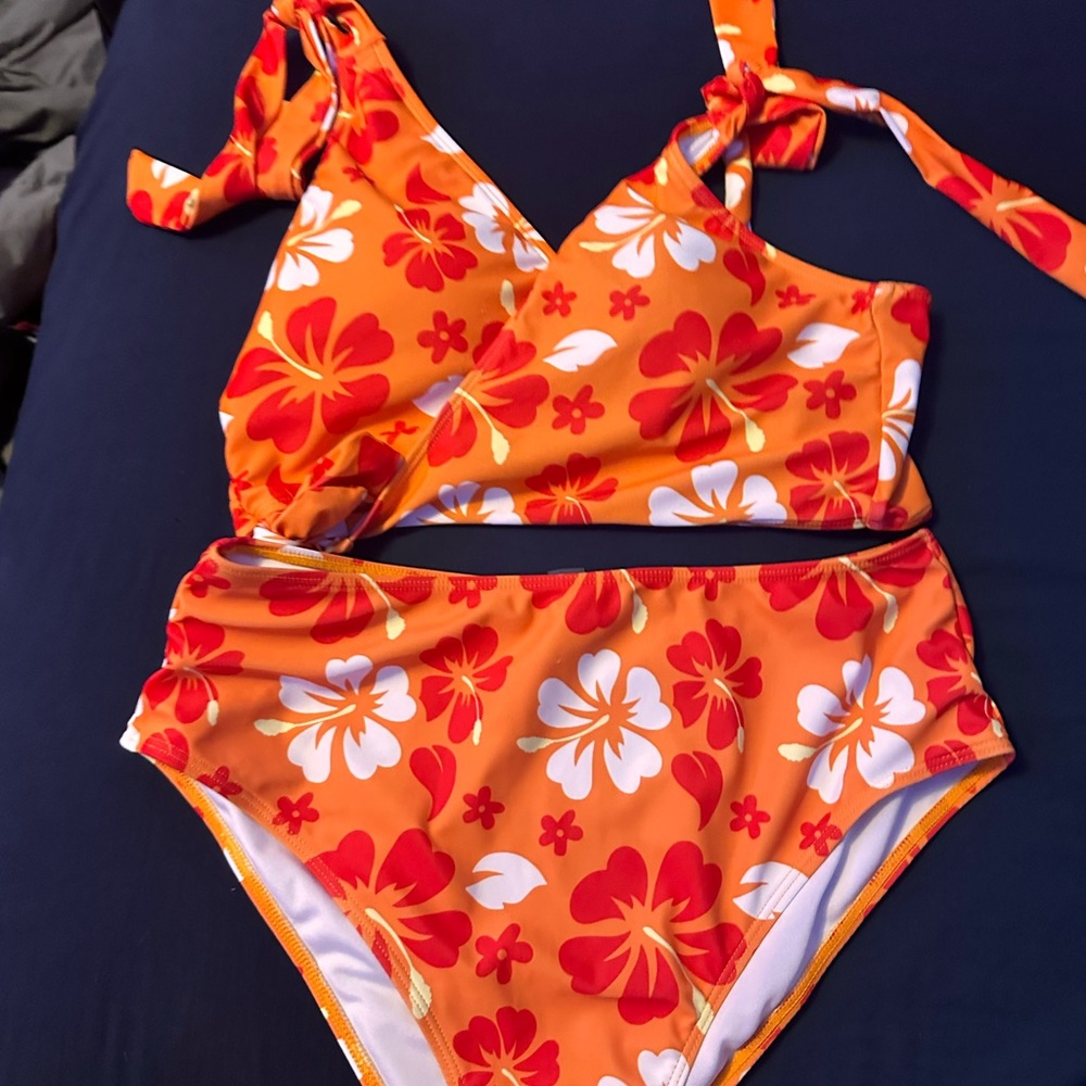 Shein tropical bikini set
